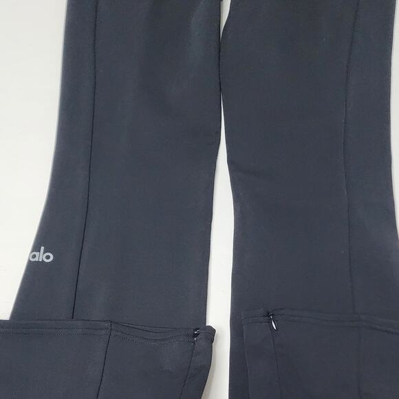 Alo Yoga Black Women's High-Waist Zip It Flare Legging Sz M - Picture 8 of 16
